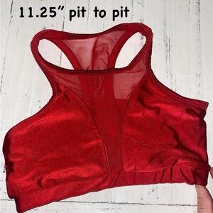 Women's Red dance top